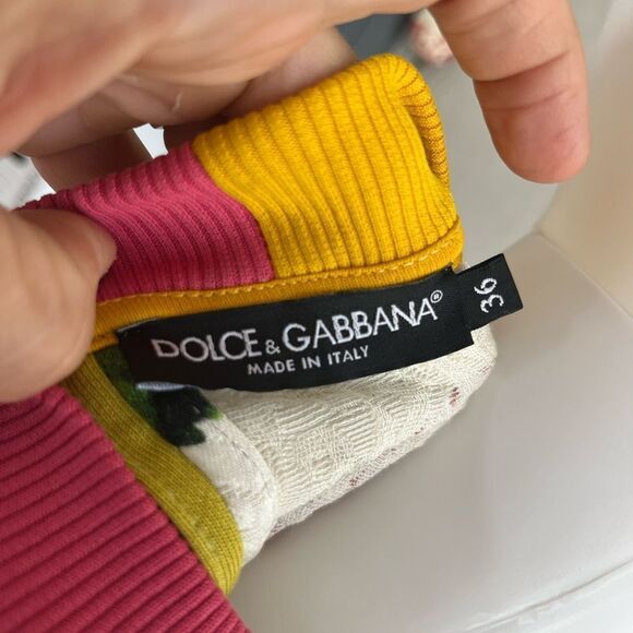 Dolce & Gabbana Quilted Embroidered Logo Iconic Sweatshirt Sweater 36 - Picture 10 of 12